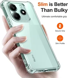 Luxury Shockproof Silicone Soft Clear Thin Phone Case Cover for Redmi A2