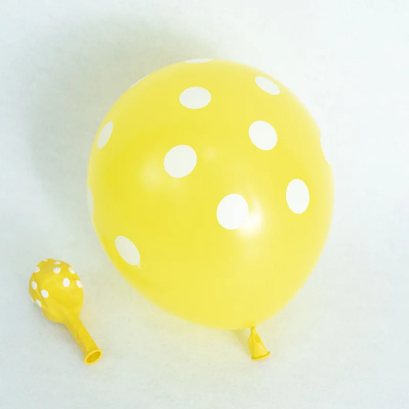 10 Stück 12-Zoll runde Macaron-Punkt-Latexballons in Rosa und Blau für Hochzeiten und Babypartys – Detail 9