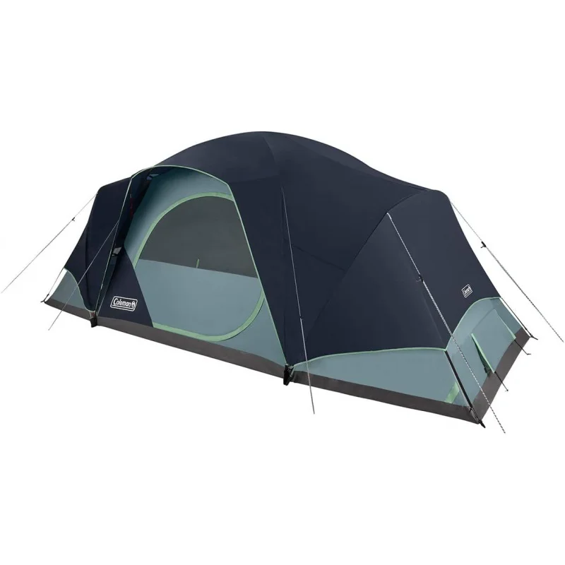 

Coleman Skydome XL Family Camping Tent, 8/10/12 Person Dome Tent with 5 Minute Setup, Includes Rainfly, Carry Bag, Storage Pocke