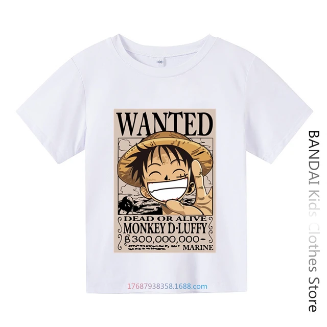 New Bonito One Piece T-shirt das Crianças Verão Bonito Jogo Luffy 3D Print  Moda Harajuku Casual Roupas de Manga Curta 4-14 Anos - AliExpress