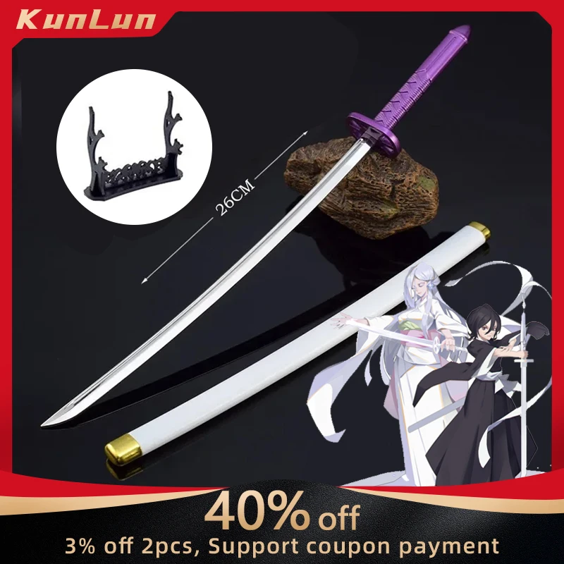 

Периферийные устройства Kurosaki Ichigo, 26 см, оружие Рукии, Sode No Shirayuki Sword, реальная искусственная коллекционная игрушка для косплея