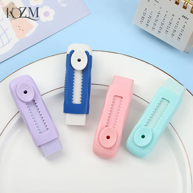 

Creative Push-pull Design Portable Eraser Cute Wiping Stationery For Kids Students Drawing Writing School Supplies Stationery