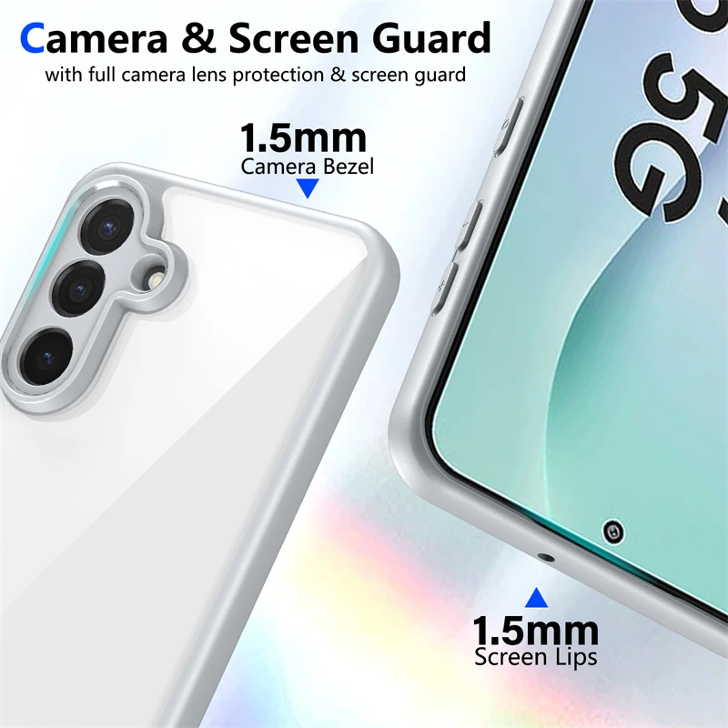 Crystal Clear Anti-Fall TPU Phone Case - Transparent Protection Cover