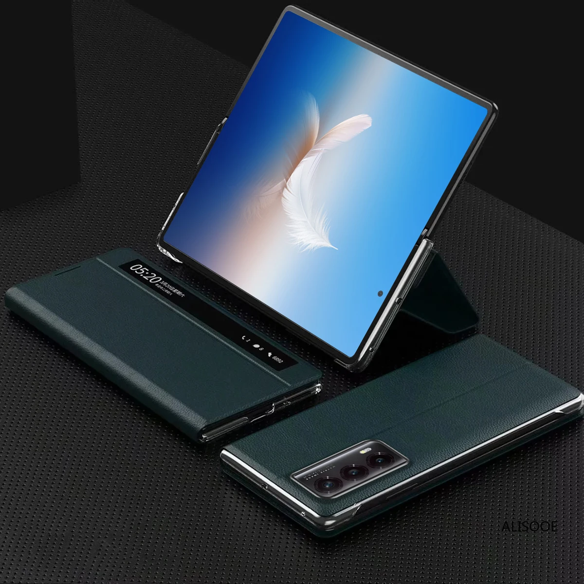 Luxury Leather Smart View Flip Cover for Honor Magic VS 2 - Premium Protection