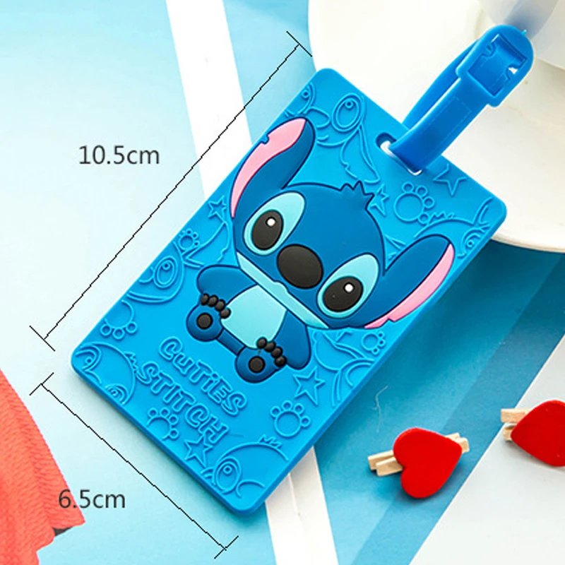 Travel Accessories Suitcase Luggage Tags Cute Cartoon Luggage Label Silicon Plastic Suitcase ID Address Holder Bus Card Cover,luggage tag