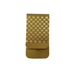 Minimalist Slim Front Pocket Money Clip Wallet for Men - Holds Up to 50 Bills (Golden)