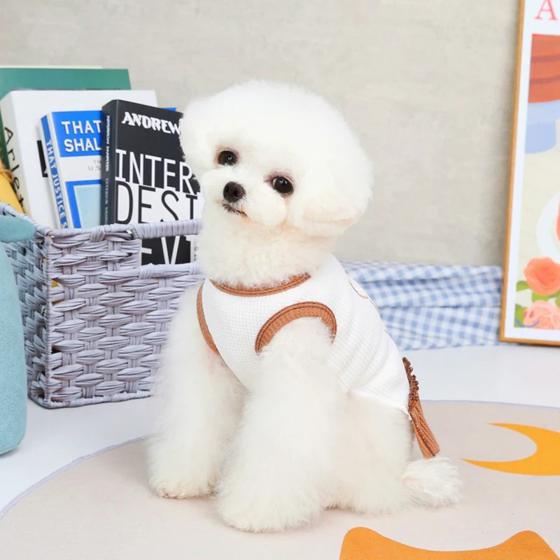 Cute Style Bear Embroidered Dress For Dogs