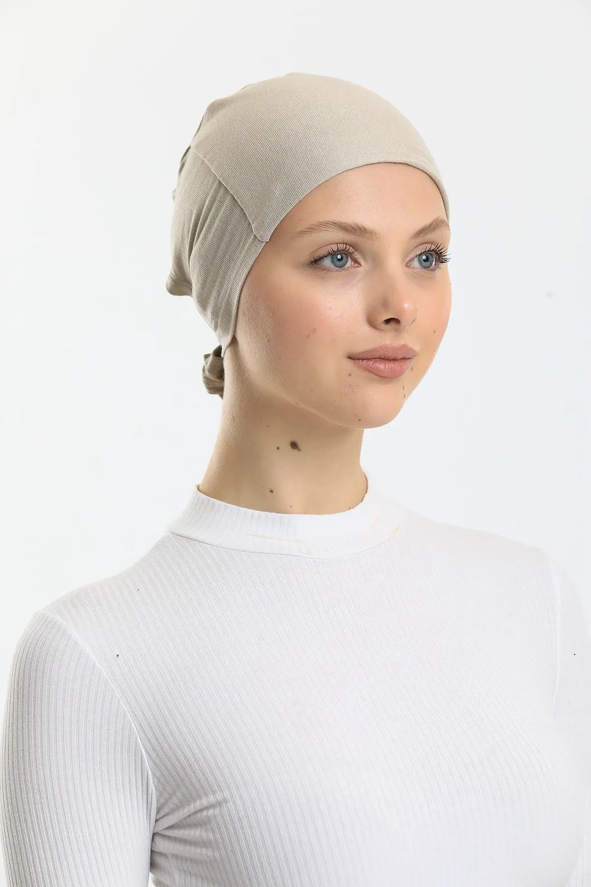 

Бесшовная Кепка для плавания из лайкры Magic kaydırмаз, серый хиджаб, пляжная одежда Tasrengii