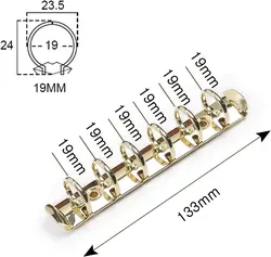 Colorful Multi - Size Ring Mechanism in Assorted Vibrant Colors - A7 (Gold 20mm)