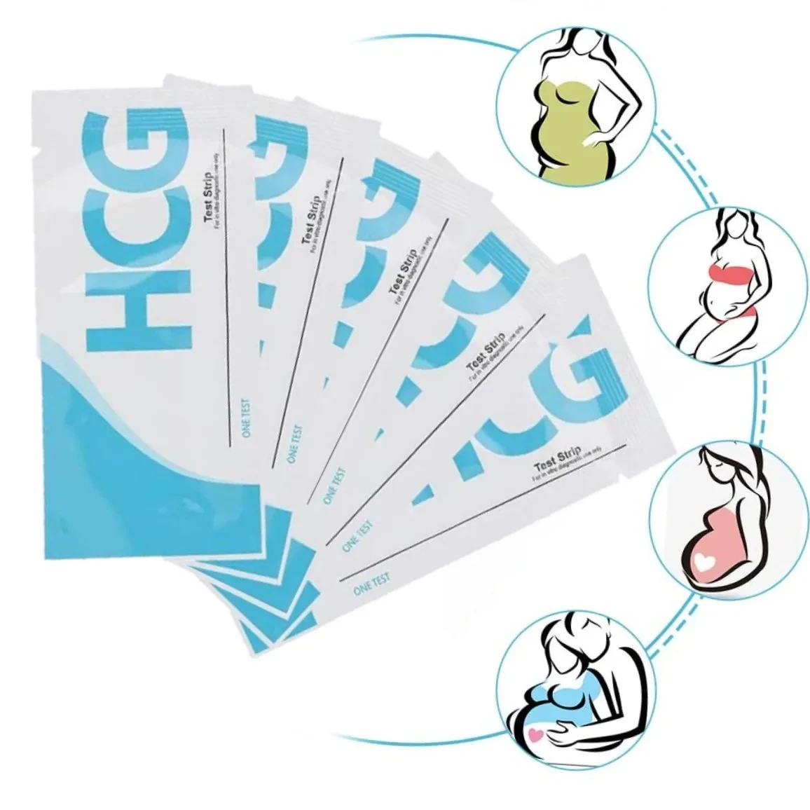 HCG Early Pregnancy Test Strips 10PCS for Pregnancy Test Strips