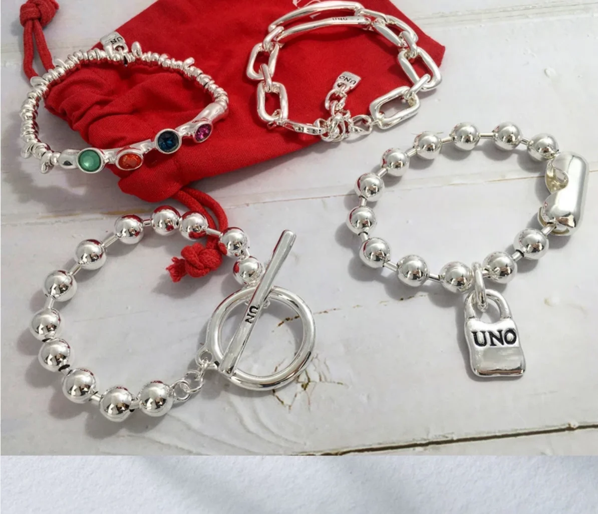 

Yisheng alloy bead Bracelet, Silver clasp, with logo, wholesale, new 2021, European fashion gift