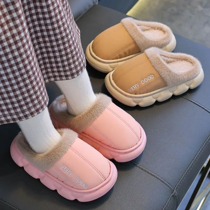 Waterproof Anti-Slip Kids Slippers Winter for Indoor Outdoor Use