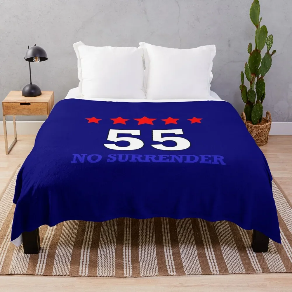 

Rangers 55 T Shirt Blue Throw Blanket for sofa Bed linens Blankets