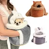 Pet Carrier Bag Small Cat Dogs Backpack Winter Warm Soft Plush Carring Pets Cage Walking Outdoor Travel Kitten Hanging Chest Bag 3