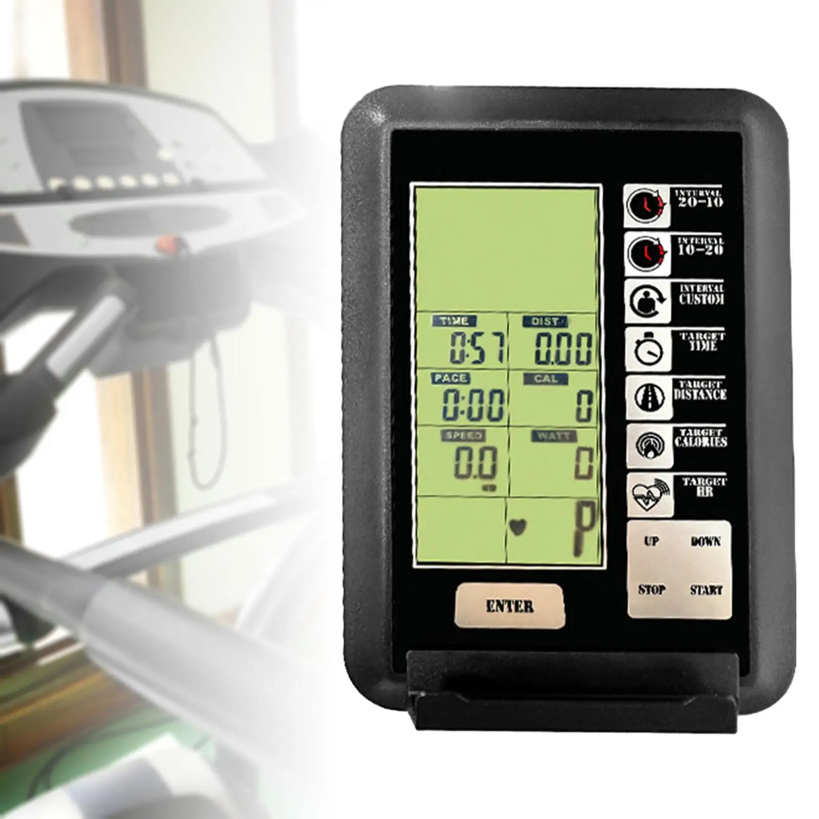 Stationary Bike Computer Bicycle Speedometer Odometer Calories Burned