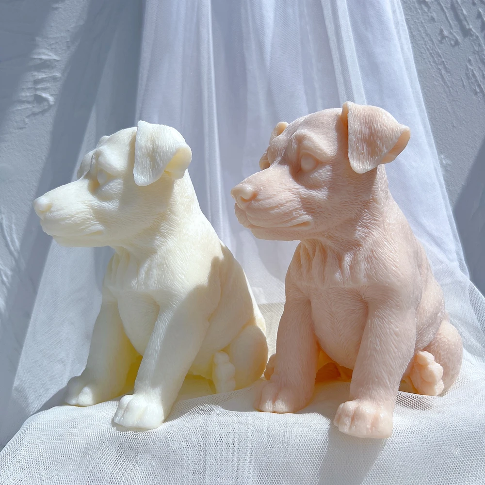 Stampo in silicone per cani 3D, per sapone, candele, cioccolato, torte, fondente per decorazione torte (cane1