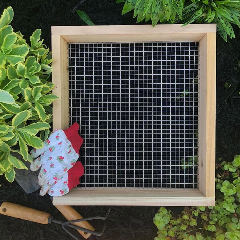 

30cm Gardening Soil Sieve Agriculture Seed Dispenser Mesh Sandstone Screen Filter High Hardness Corrosion Resistance Planter