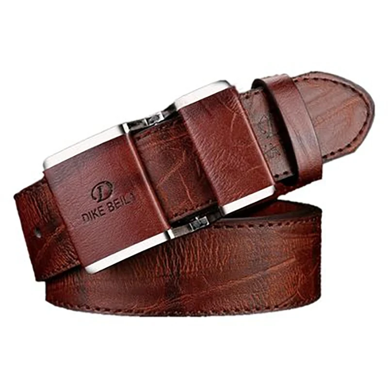 New Men's Belt Korean Fashion Smooth Buckle Business Casual Belt Fashion Young Men's Trouser Designer Luxury Brand Belts, Alina Gadgets