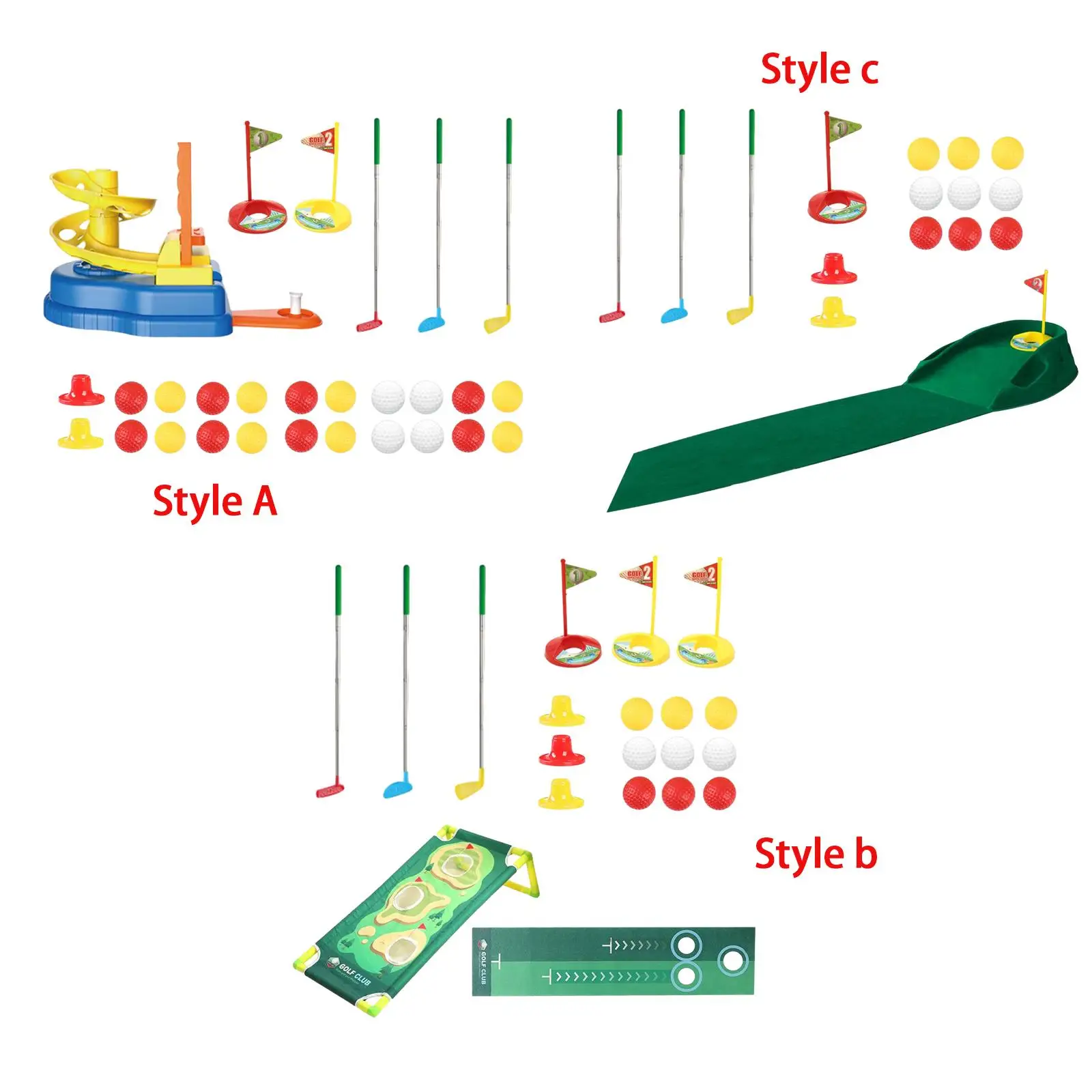 

Kids Golf Clubs Toy Set Putter Practice Holes Toy Sport Golf Clubs for Birthday Gifts Ages 3 4 5 6 7 8 Years Old Boys and Girls