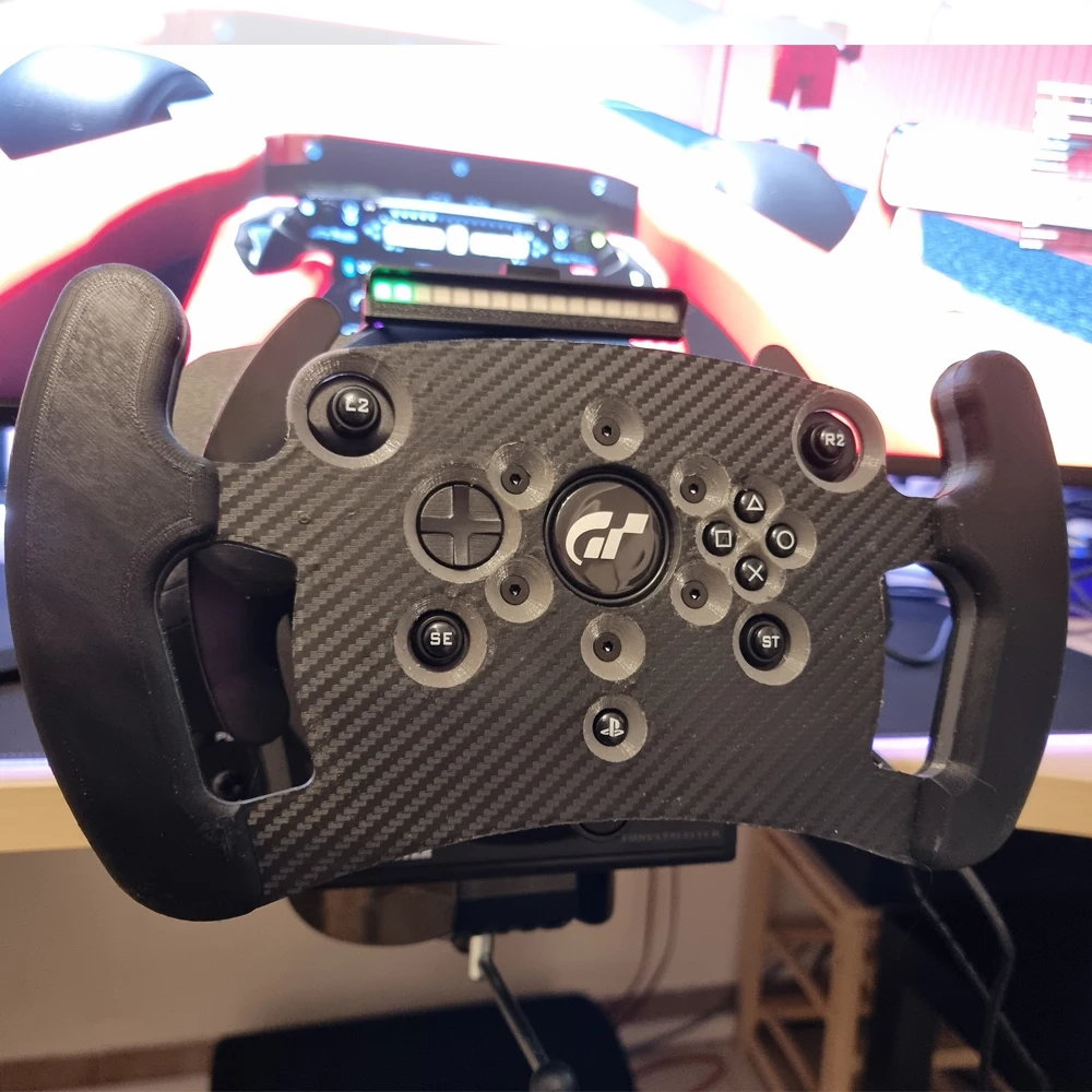 Customized 3D Printed PLA Sim Wheel mod for Thrustmaster