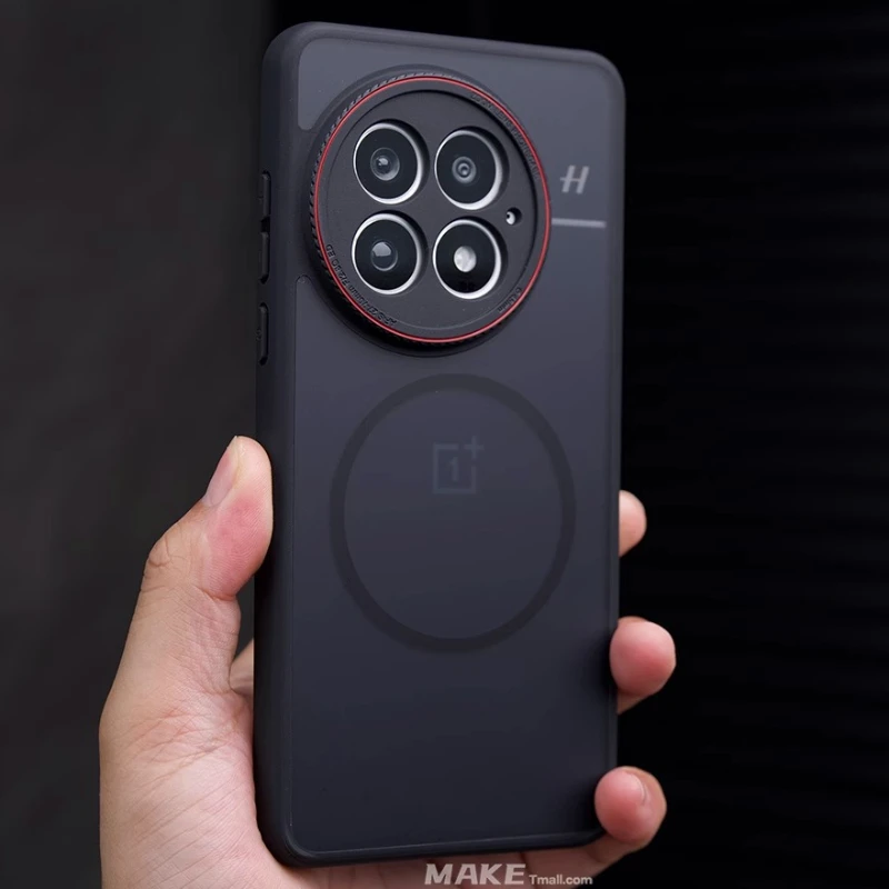 Hülle für OnePlus 13 13R ACE5 Pro Luxuriöse Matte Magnetische Rückabdeckung für OnePlus 13 Kabelloses Laden Bumper Funda