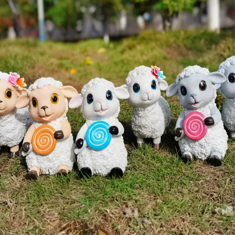 

Sheep Mini Simulation Aniaml Teaching Model Ornament Craft Decor Miniature Dollhouse Home Decoration DIY Accessories
