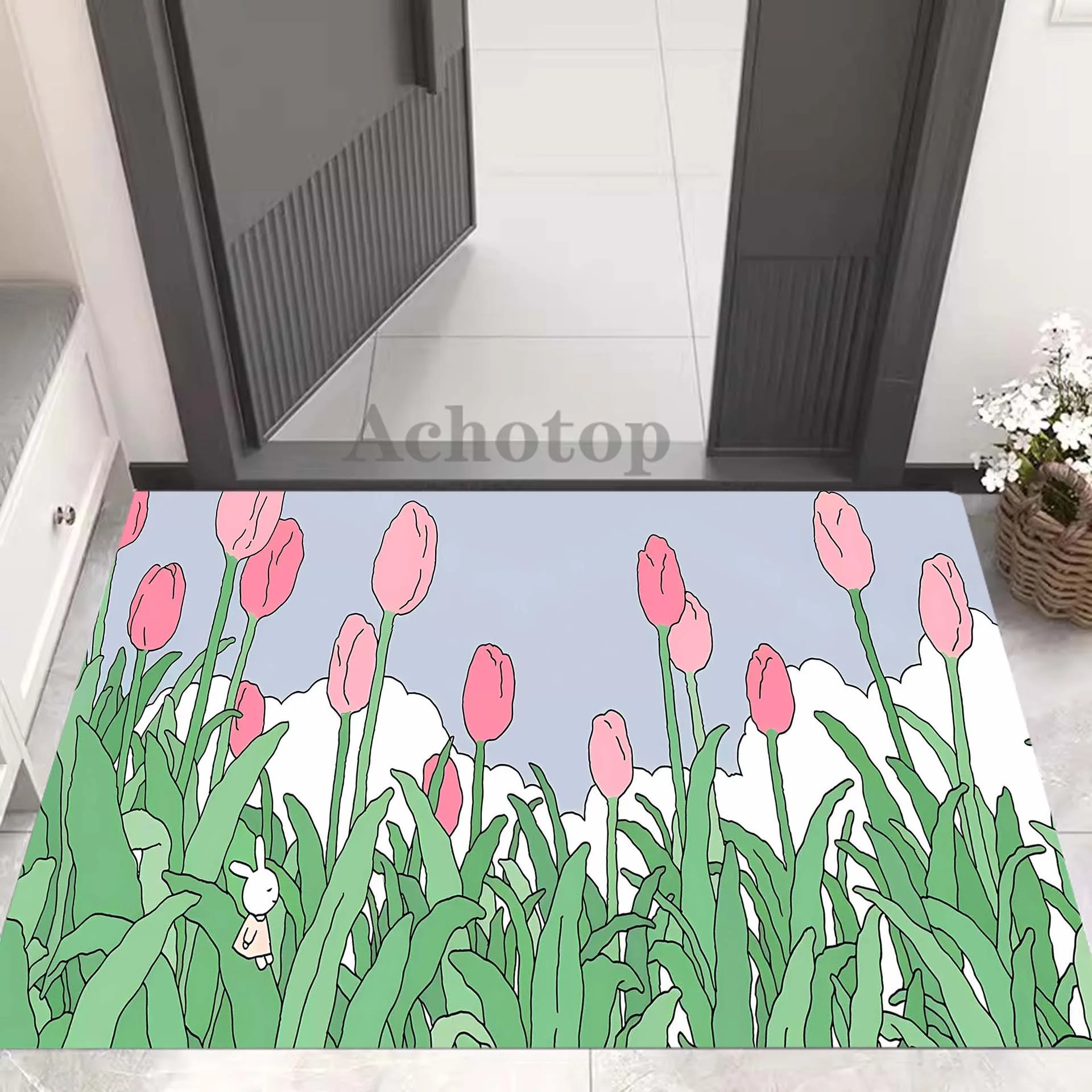 

Diatom Door Mat Green Carpet Living Room Area Rugs Coffee Tables Mat Cloakroom Soft Foot Mat of Bedroom Rug Bedroom Mat