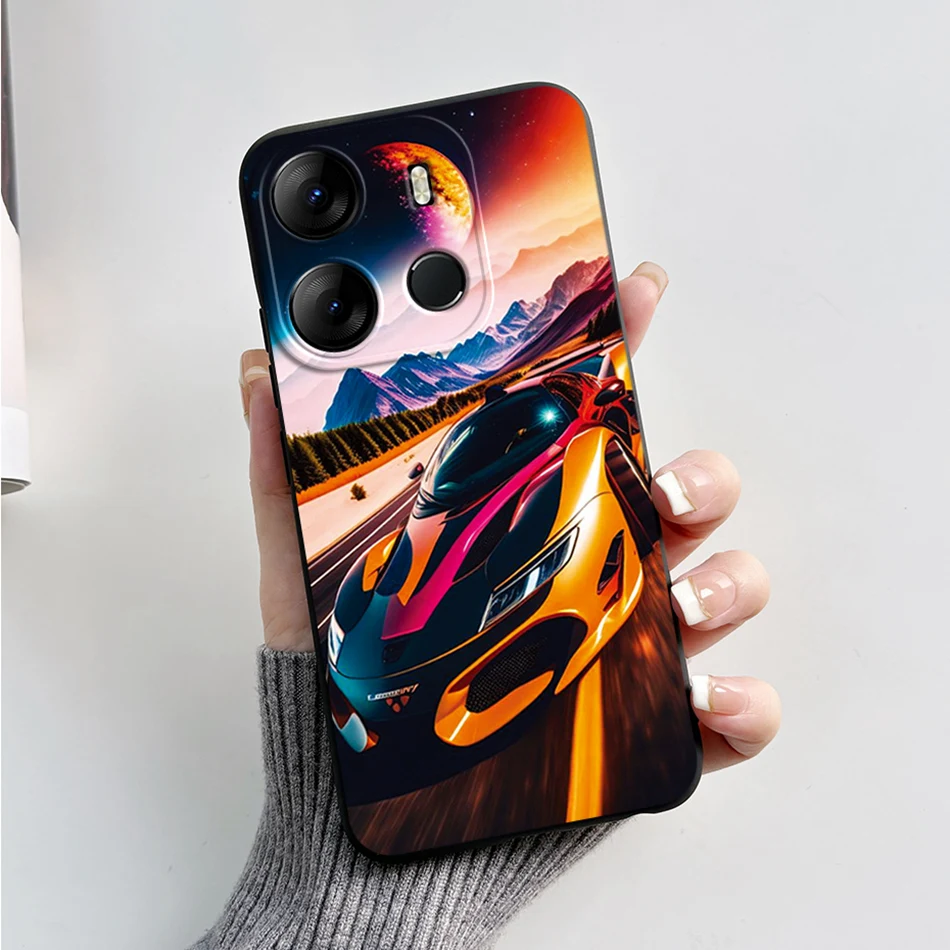Luxury Marble Soft Silicone Phone Case - Tecno Pop 7 Series