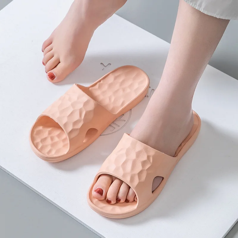 Summer couple slippers EVA non-slip bathroom slippers water cube 10 colors