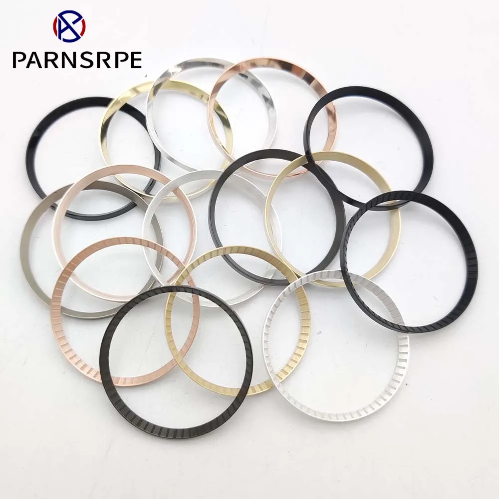 Metal inner ring for 007 cases watch chapter ring fitting 15 styles 28.5 mm