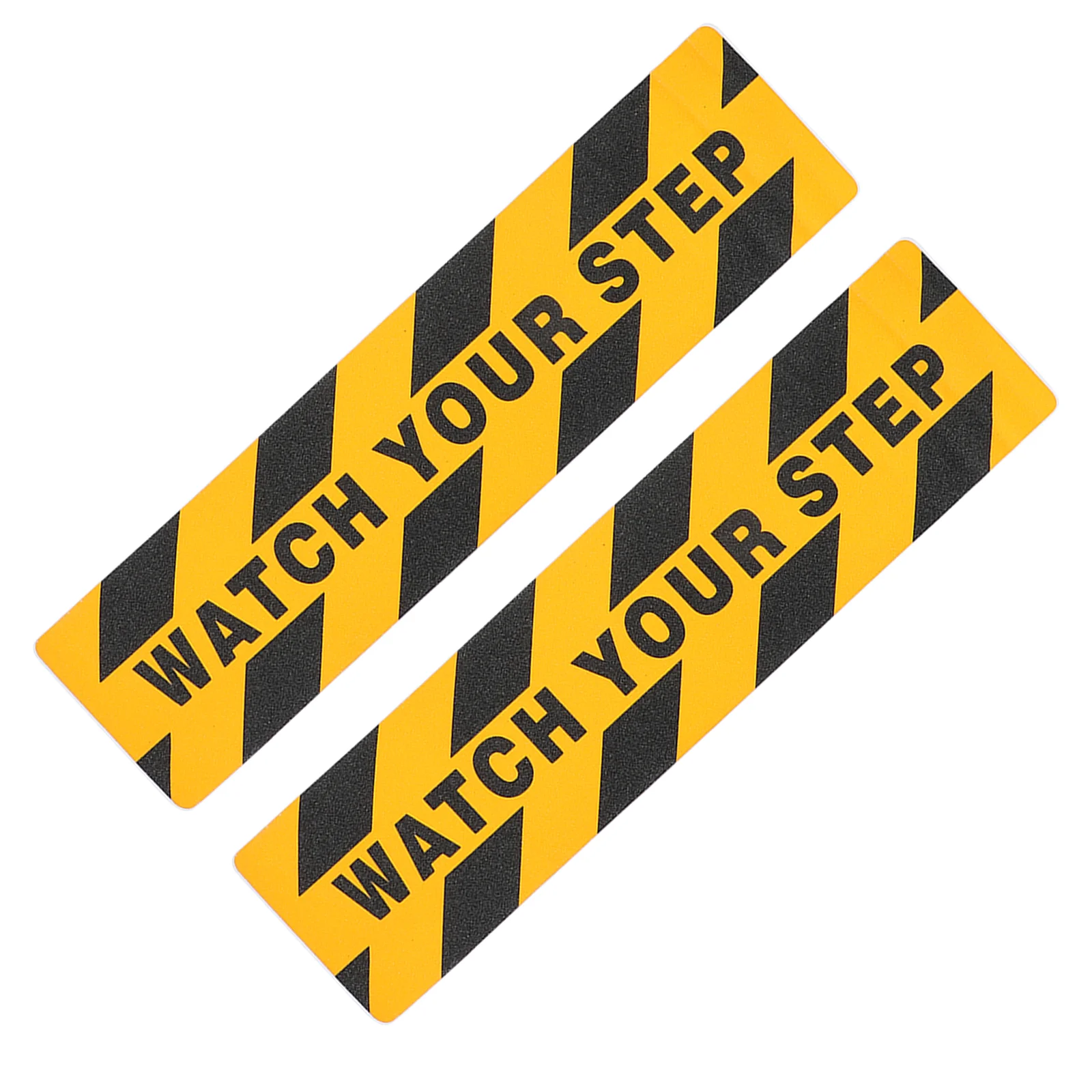 

2 Pcs Warning Anti-slip Stickers Floor Tape Outdoor Sign The Pet Adhesive Decal Tapes