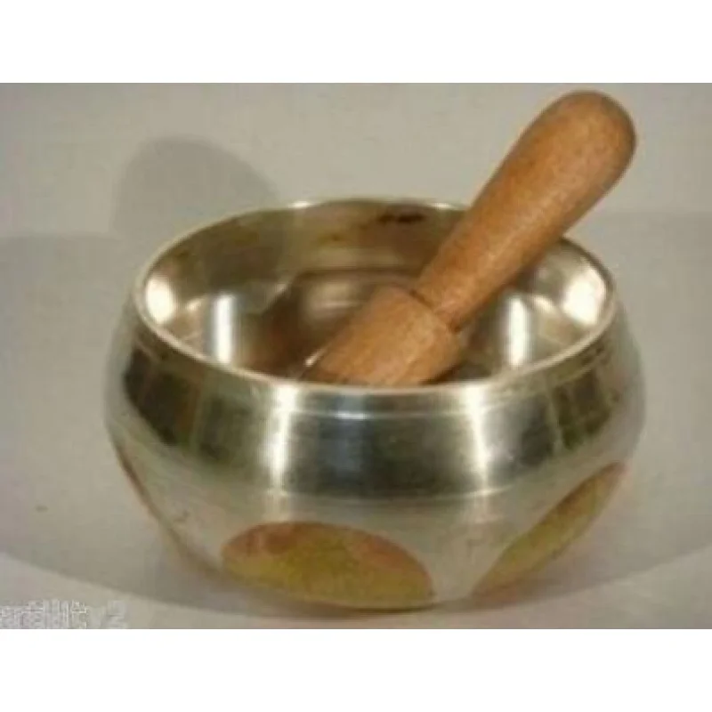 

SUIRONG --- 415 винтажная тибетская медная позолоченная большая Поющая чаша s антикварное украшение для сада Серебряная латунь