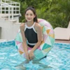 Women's Inflatable Swimming Ring, Swimming Pool Float, Adult Underarm Lifebuoy, Leisure Beach Swimming Inflatable Floating Toy 1