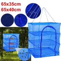 Foldable Multilayered Fish Dryer Fish Mesh Dryer Hanging Net for Vegetable Anti Flies and Larvae 40x40x65cm 35x35x65cm 1