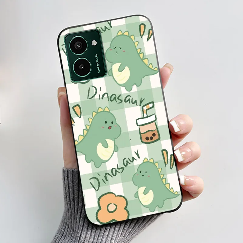 Aesthetic Cute Cat Astronaut Black Matte Soft TPU Shockproof Phone Case