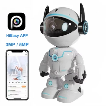 HiEasy Robot Camera 5MP Wifi Indoor PTZ Wireless Security Camera IR Night Vision Two Way Audio Auto Tracking Baby Monitor 1