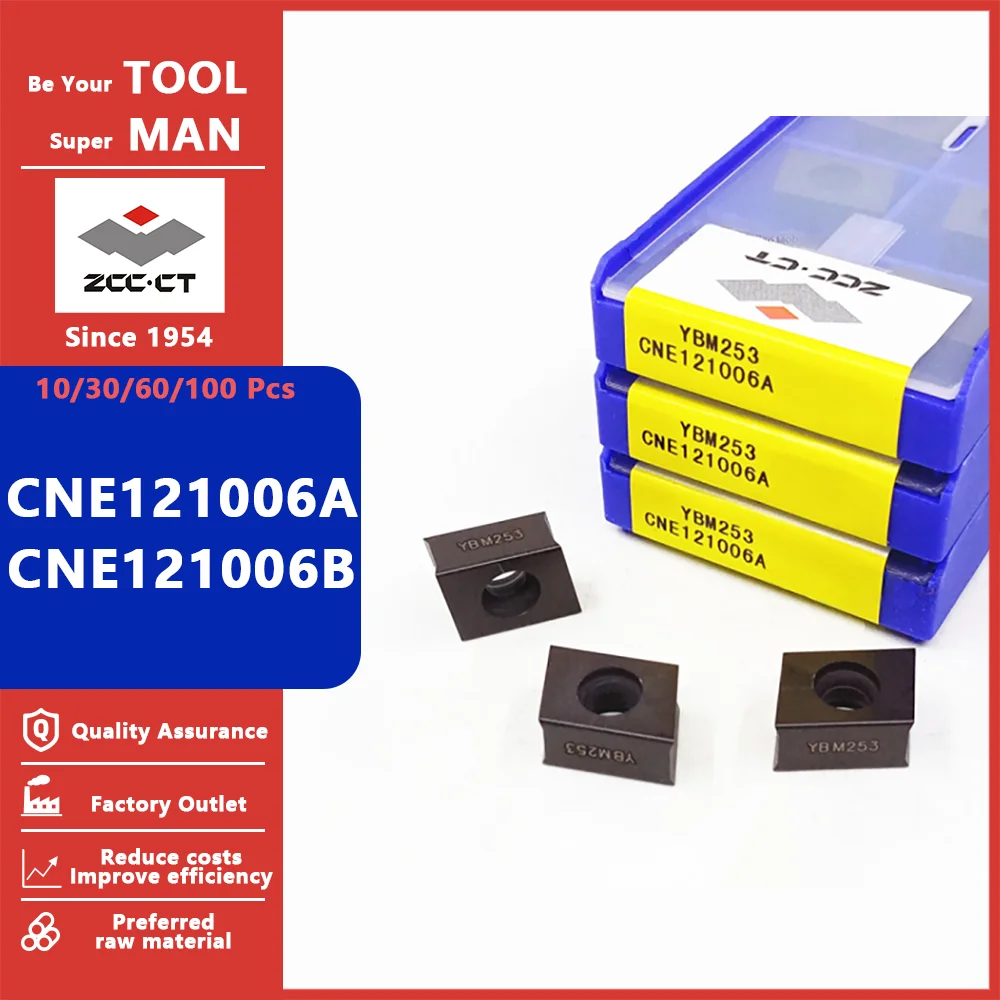 

ZCC CT множество CNE121006A CNE121006B карбидная вставка CNE 121006A 121006B Торцевая мельница токарный станок фрезеровочные инструменты с ЧПУ резец фрезеровочный инструмент с ЧПУ