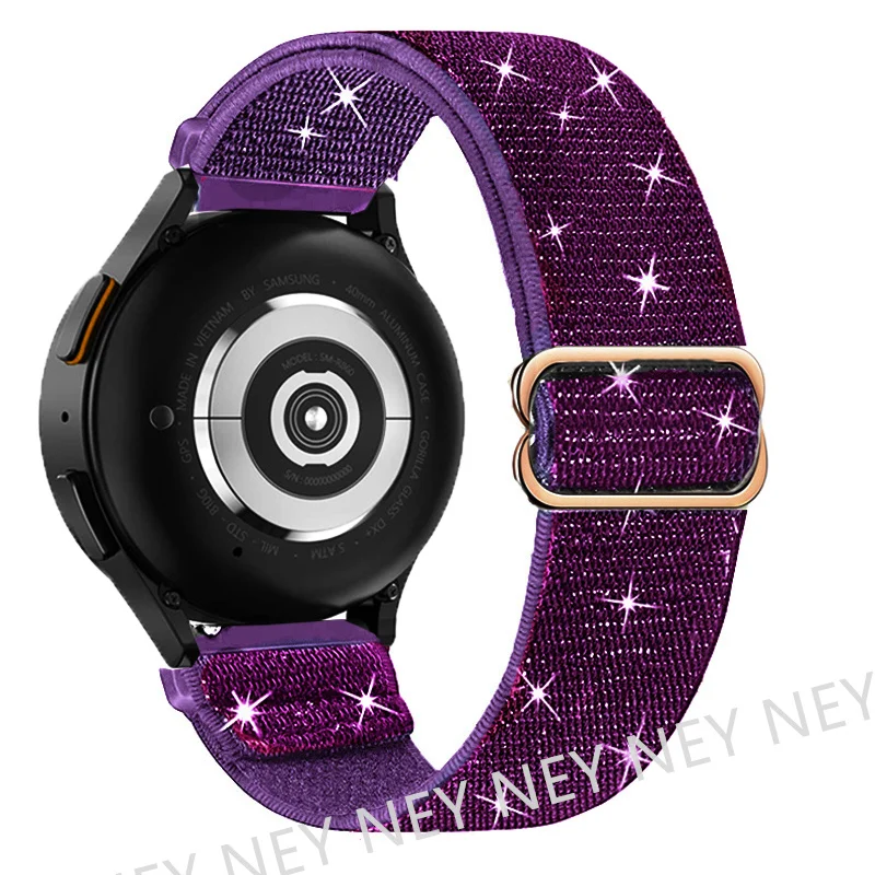 Bohemian Shiny Elastic Watch Strap – Universal 20mm/22mm Band