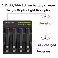 2024 New AA 1.5V 16800MWh Rechargeable Lithium ion Battery for Remote Control Mouse Fan Electric Toys 6