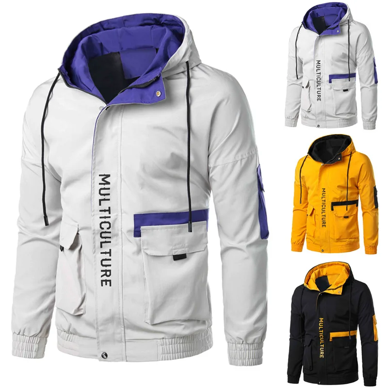 

2023 Autumn/Winter New Jacket Men's Trend Casual Wear Youth Loose Hooded Autumn Coat Trendy and Handsome Men's Wear