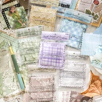 Journal GO 30pcs Fabric Texture Material Paper Junk Journal Planner Scrapbooking Vintage Decorative DIY Craft Background Paper 1