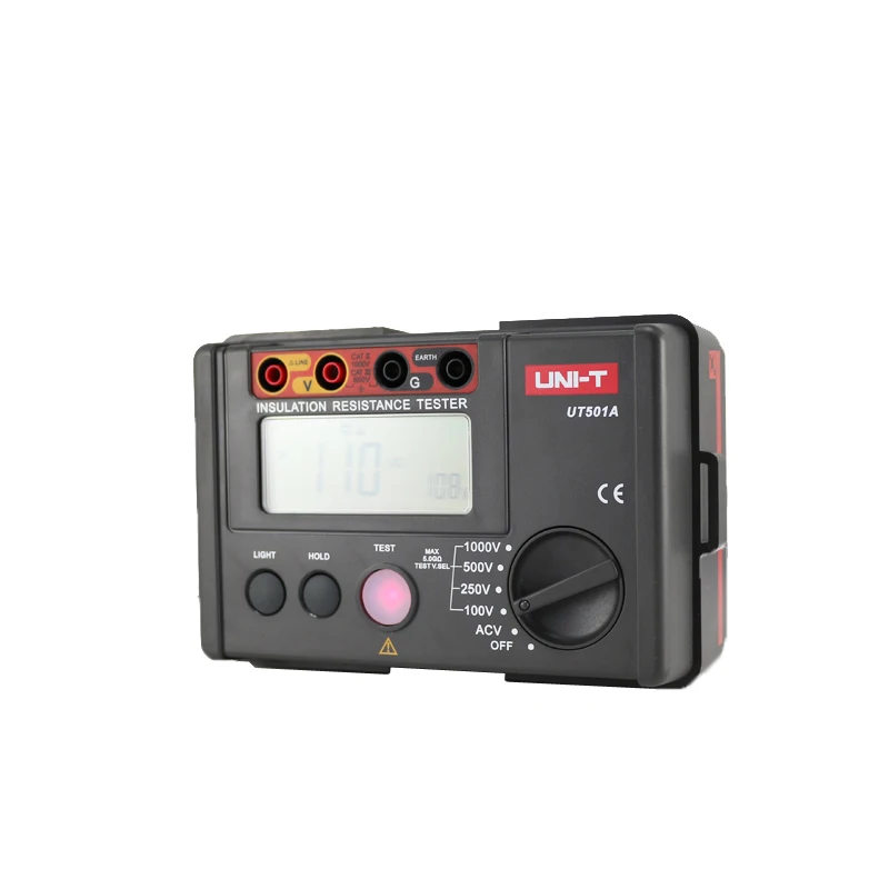 Resistance Tester UNI-T Insulation Resistance Testers UT501A 1000V Digital Milliohm Meter 5G&Omega; Ohm Tester Auto Range