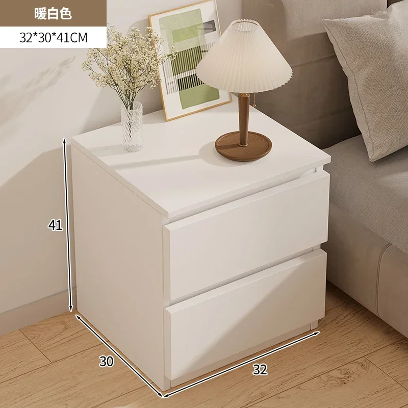 thumbnail image 1 of Mesita de noche nórdica blanca, consola rústica barata, mesita de noche Para dormitorio pequeño, Muebles Para El Hogar, 1 of 4
