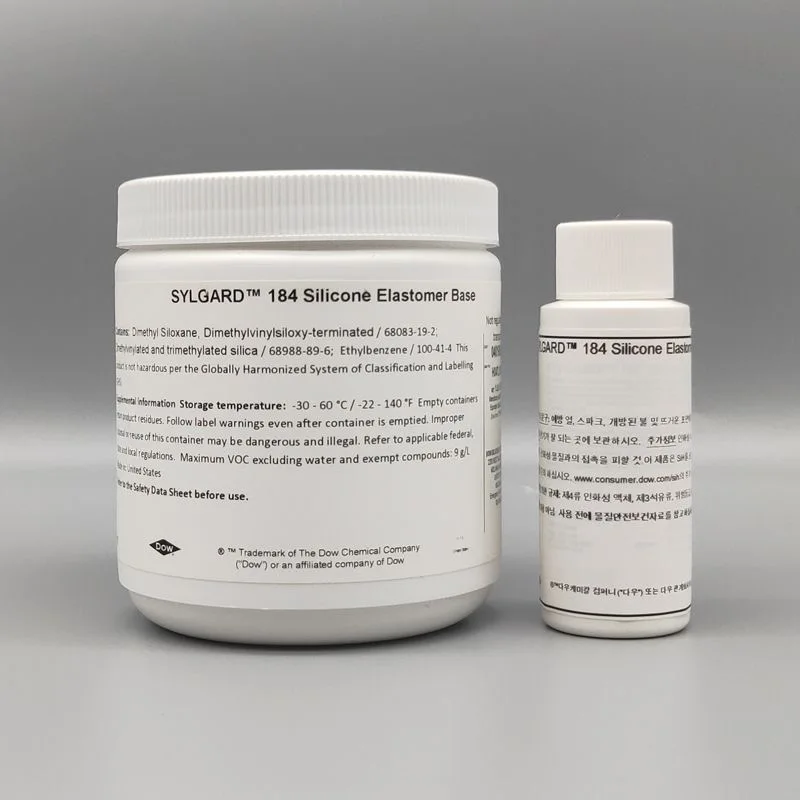 

American Dow Corning DC184 PDMS Optical Glue Dow Corning 184 Clear Polydimethylsiloxane Flexible Potting Adhesive