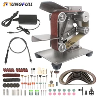 Belt Grinder 220v 110v Mini Grinder Diy Belt Sander For Cutlery Electrical Band Grinding Machine Sharpening Machine Polish Tools 1