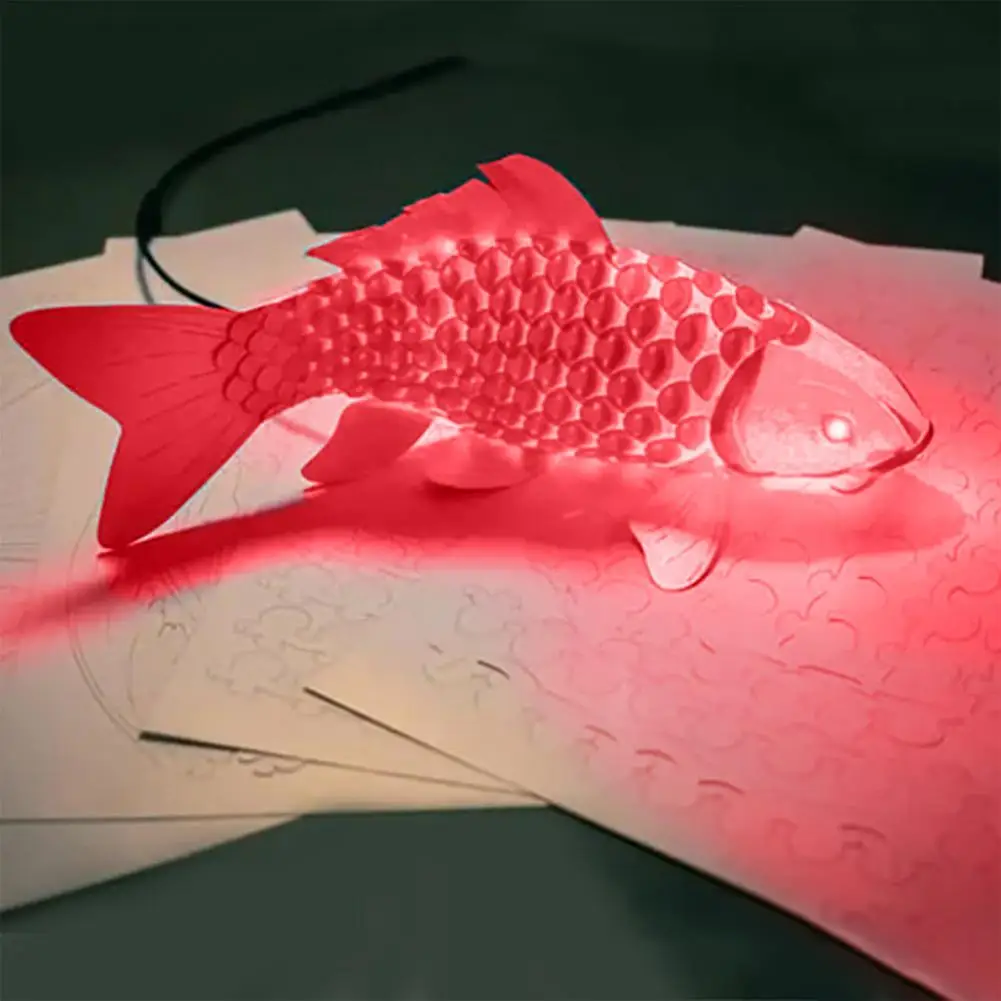 

Light-up Fish Lantern Colorful Led Flying Fish Lantern Usb Operated Paper Carp Lantern for Home Office Decoration Adjustable