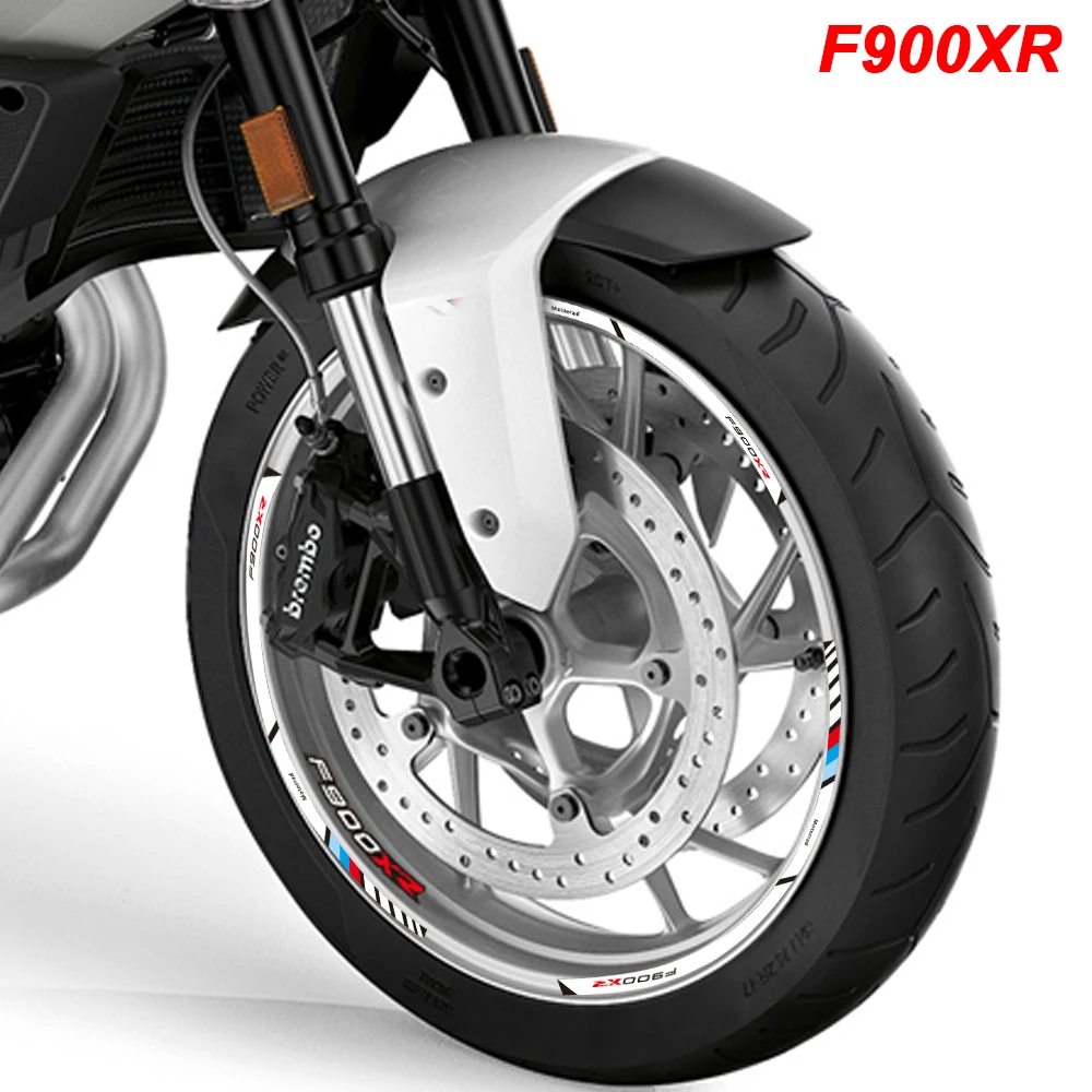 

Motorcycle Accessories Wheels Stickers Rim Hub Stripes Waterproof Decorative Tire Decals Tape Set For BMW F900XR F900 F 900 XR