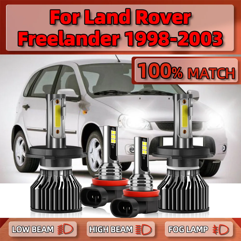 

40000LM Canbus LED Headlight Bulb 240W High Low Beam Fog Lamps 12V 6000K For Land Rover Freelander 1998 1999 2000 2001 2002 2003