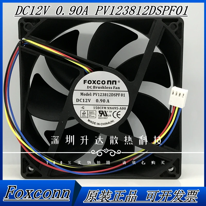 

New Foxconn PV123812DSPF01 12V 0.90a ant B3 L3 + graphics card chassis silent cooling fan