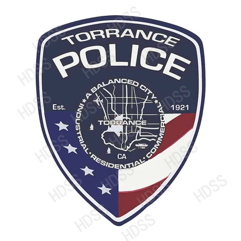 Decalcomania Dell'Autoadesivo Dell'Automobile Di Windows Del Graffio Dell'Occlusione Del Dipartimento Di Polizia Hdss Per Il Pvc/2022 Del Motociclo Di